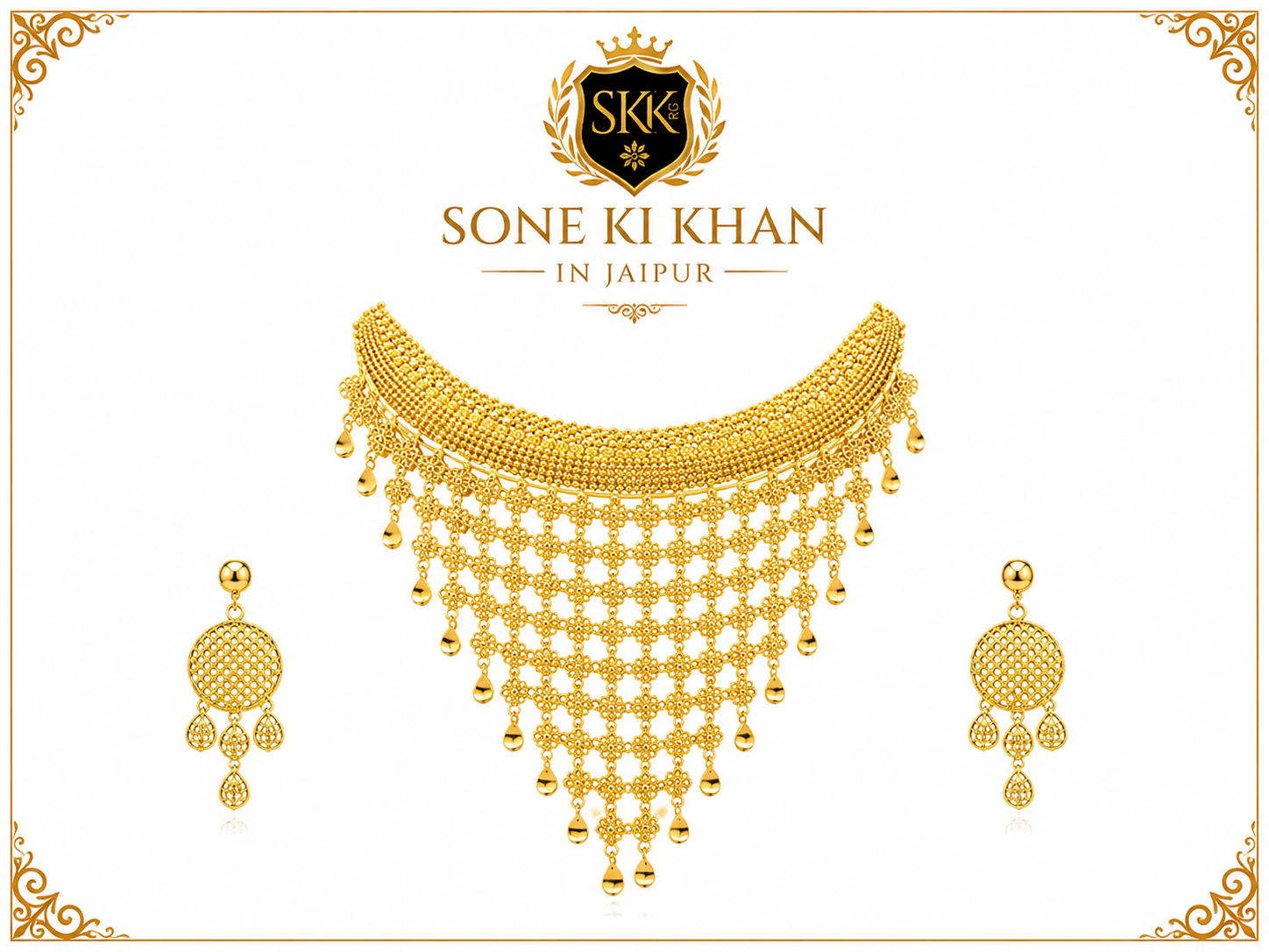 Kundan layers for sangeet styling
