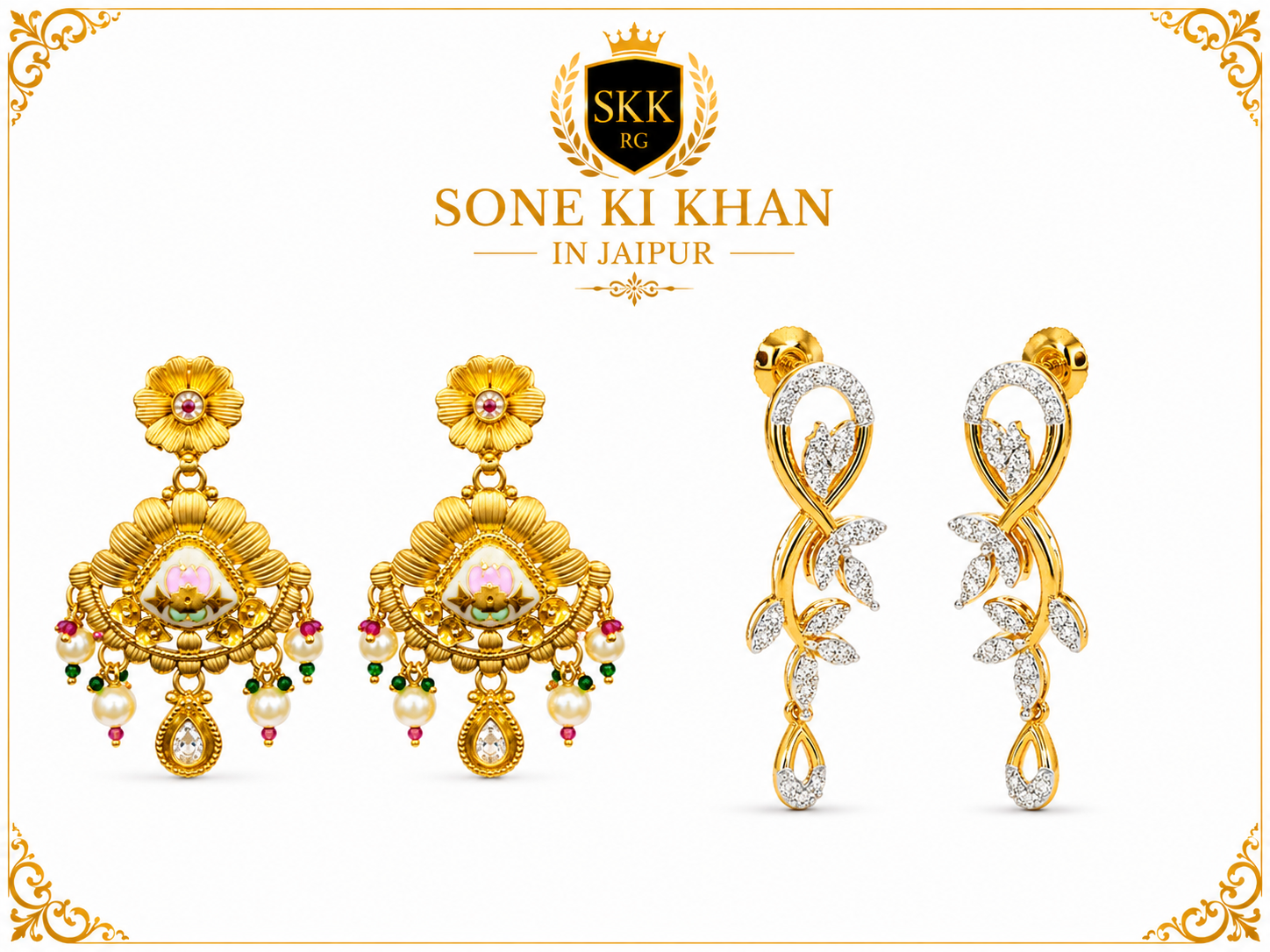 Designer Gold Plated Earrings
